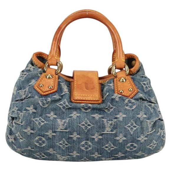 LOUIS VUITTON Monogram denim Preity Hand Bag Blue M95020 LV Auth 140355V - Picture 3 of 16